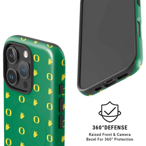 University of Oregon Pattern iPhone 16 Pro Magsafe Impact Case